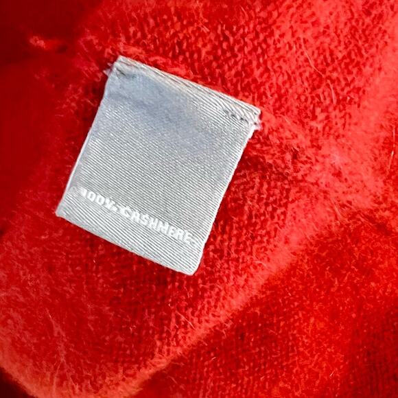 Neiman Marcus 100% cashmere red/orange tank top - Picture 3 of 6